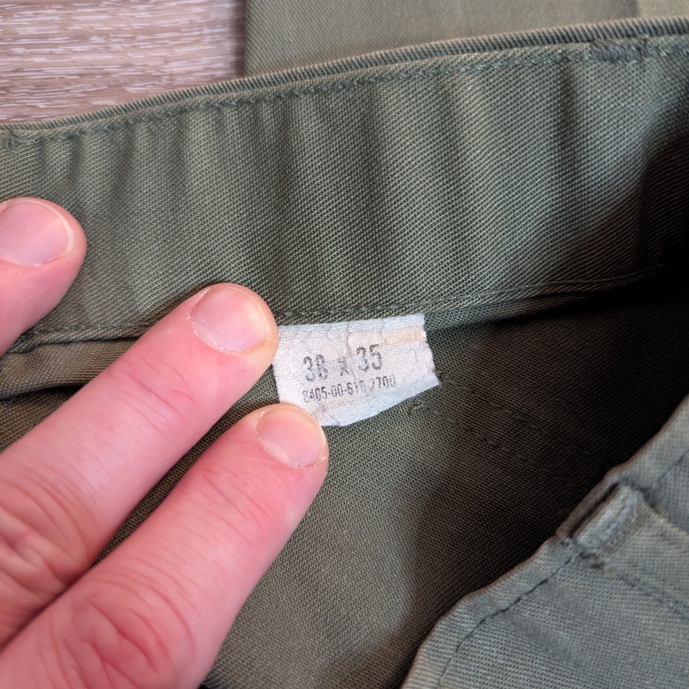 Vintage Military OG 107 Fatigue Pants Olive Green 36 - Picture 6 of 6